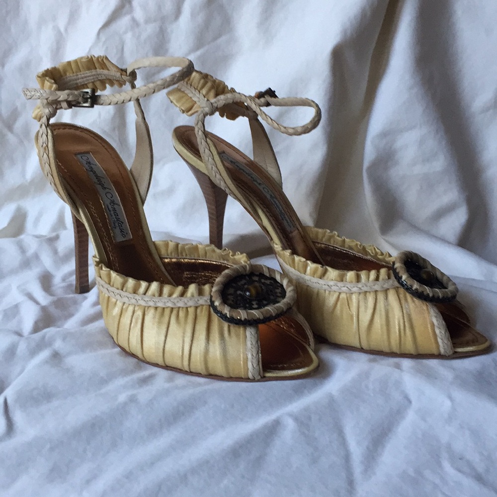 Beige girls night out heels